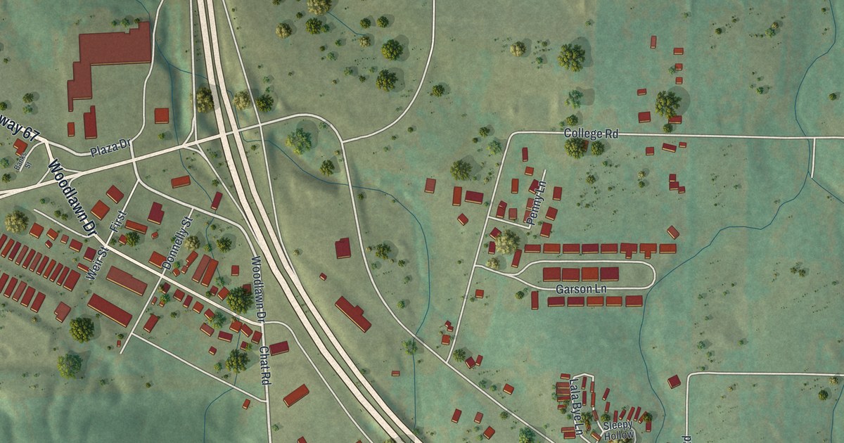 Map of Leadington, Missouri in 2026