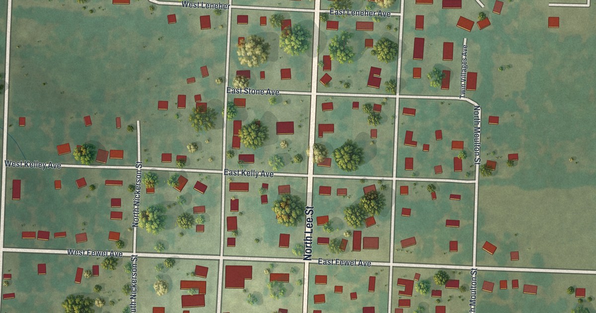Map of Leeton, Missouri in 2026