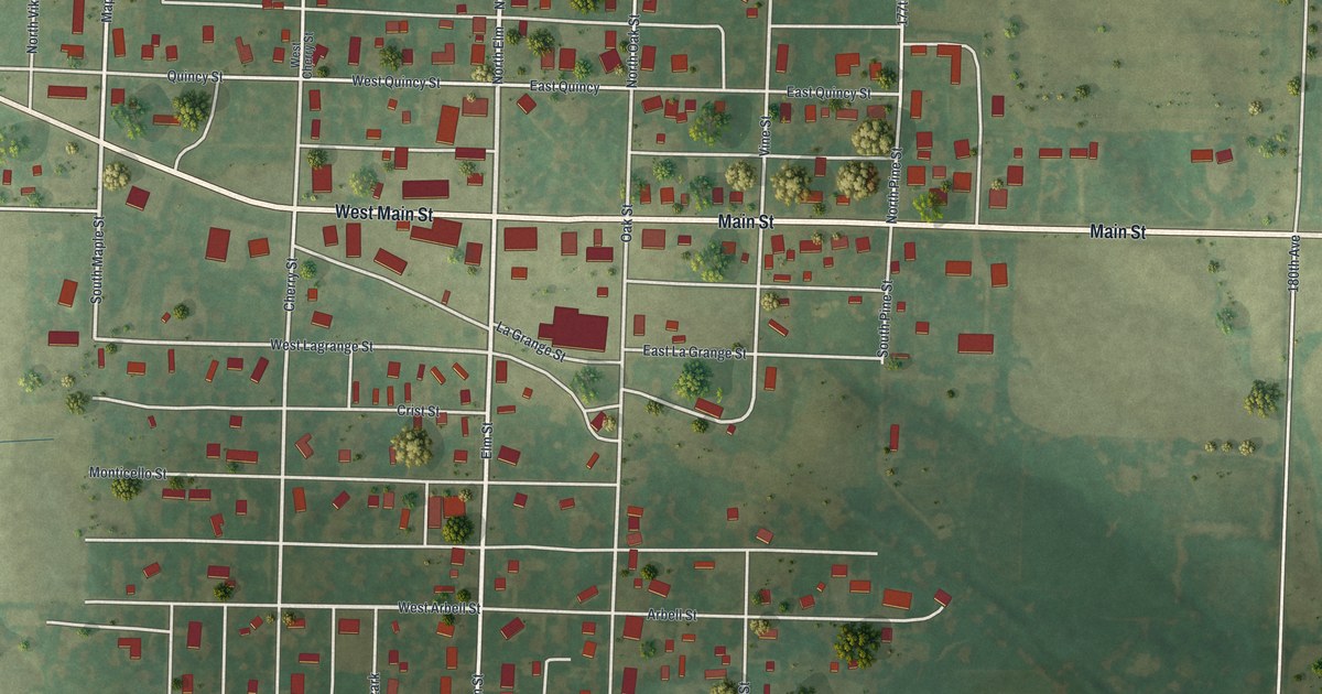 Map of Lewistown, Missouri in 2026