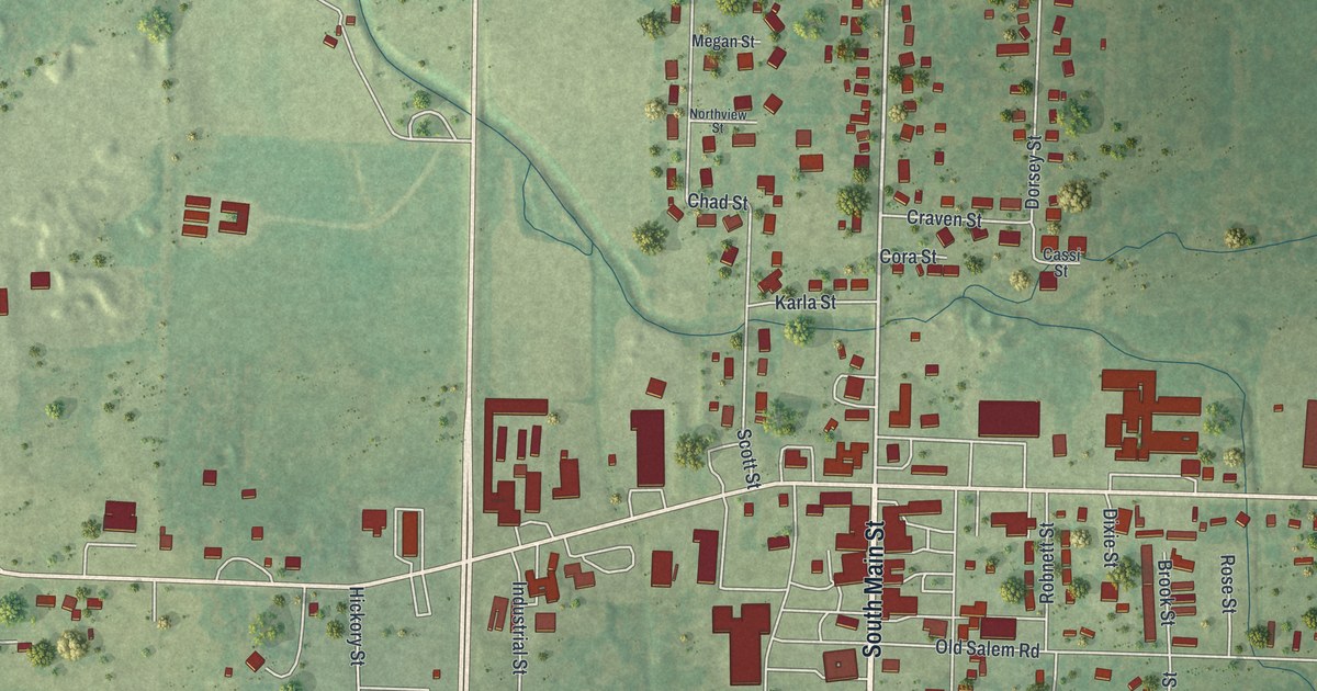 Map of Licking, Missouri in 2026