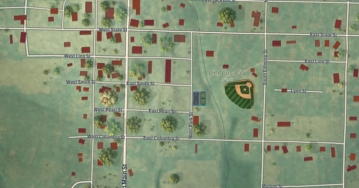 Map of Linneus, Missouri in 2026