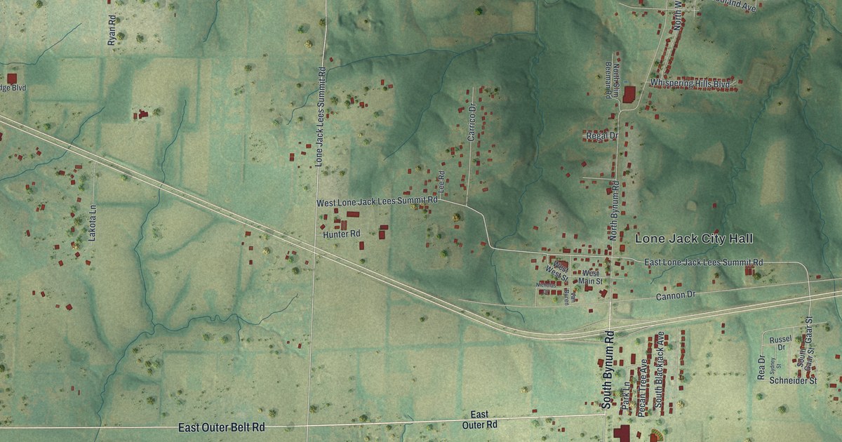 Map of Lone Jack, Missouri in 2026
