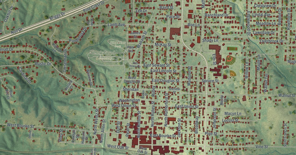 Map of Macon, Missouri in 2026