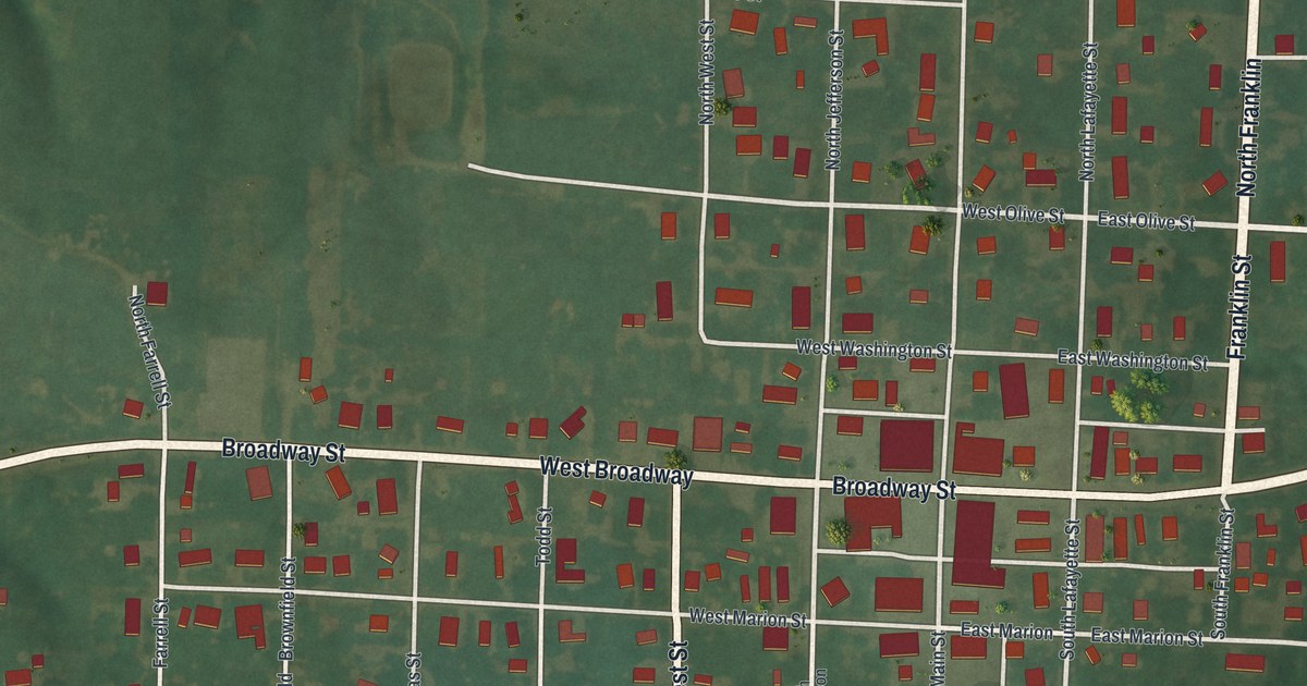 Map of Madison, Missouri in 2026