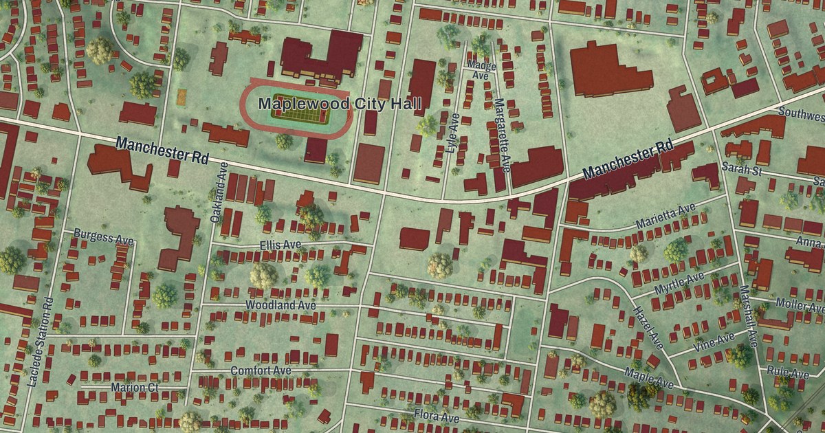 Map of Maplewood, Missouri in 2026