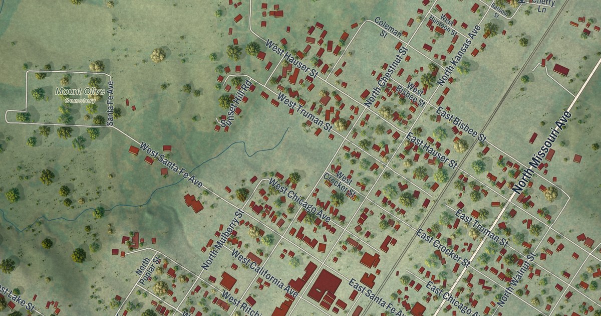 Map of Marceline, Missouri in 2026