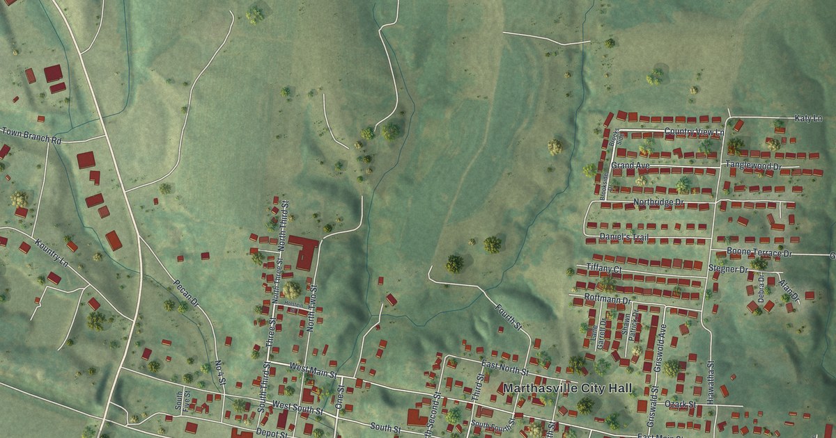 Map of Marthasville, Missouri in 2026