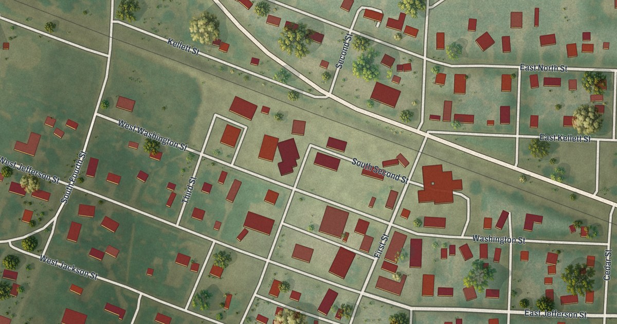 Map of Martinsburg, Missouri in 2026