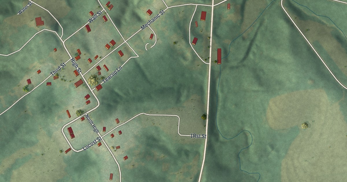 Map of Miami, Missouri in 2026