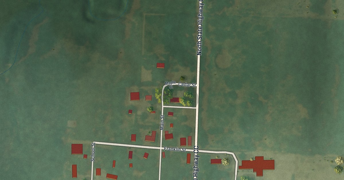 Map of Milford, Missouri in 2026