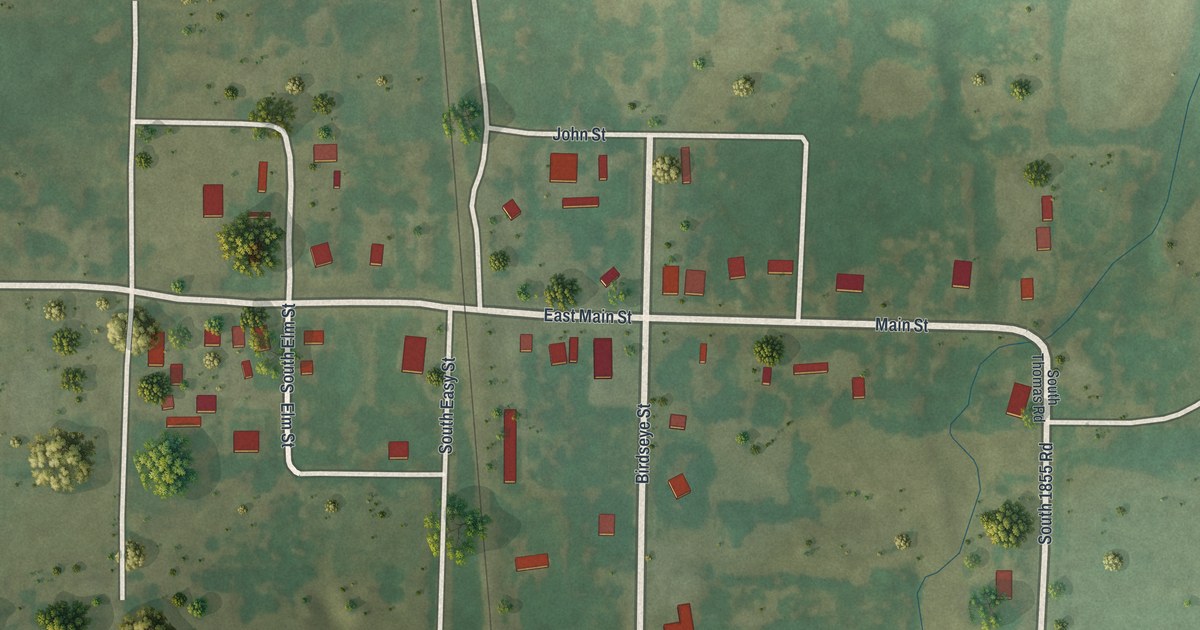 Map of Milo, Missouri in 2026