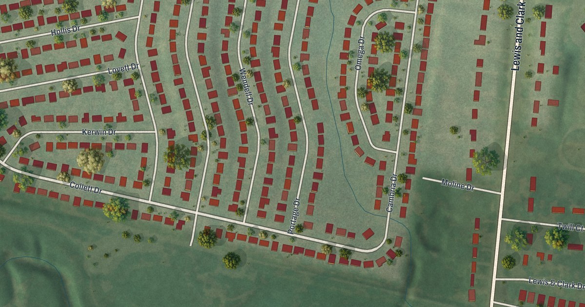 Map of Moline Acres, Missouri in 2026