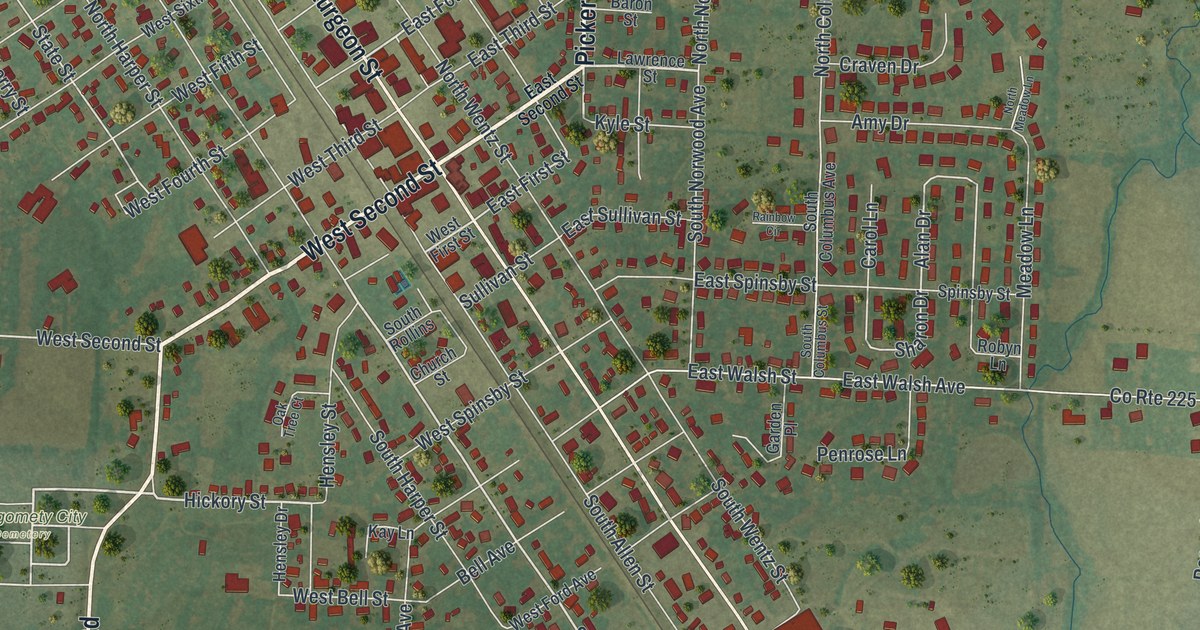 Map of Montgomery City, Missouri in 2026