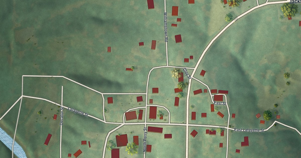 Map of Monticello, Missouri in 2026