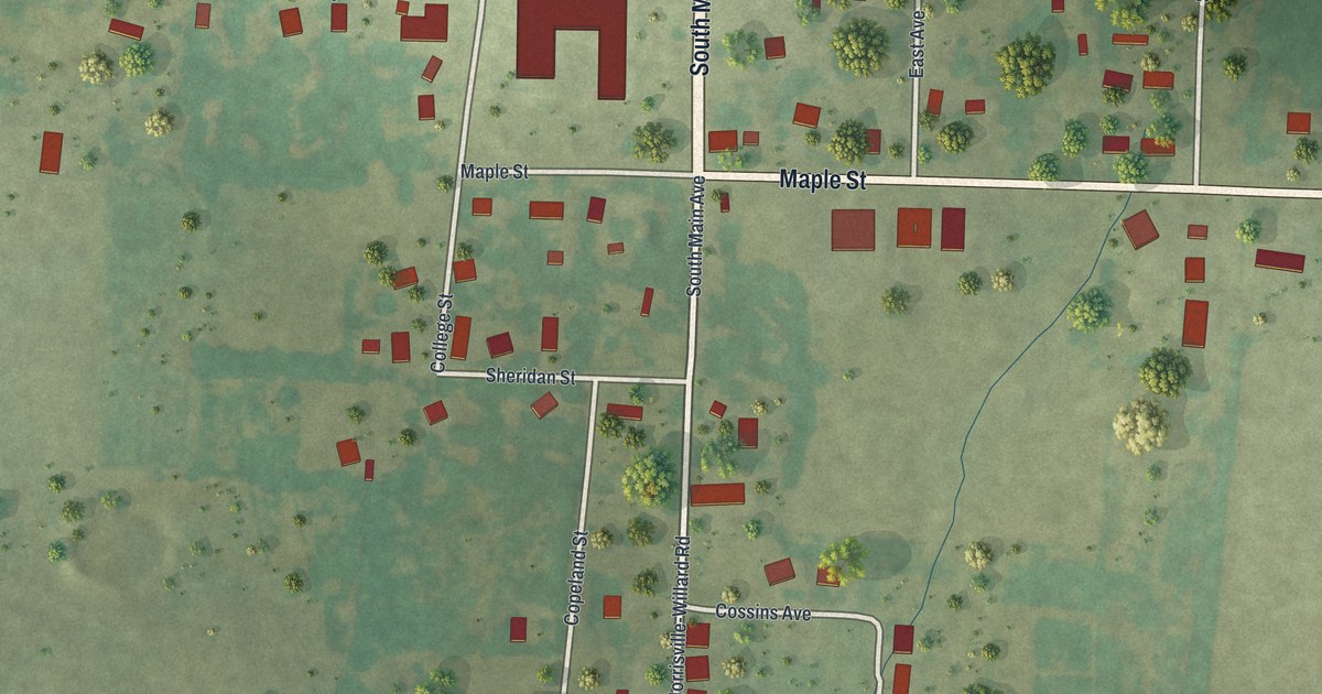 Map of Morrisville, Missouri in 2026