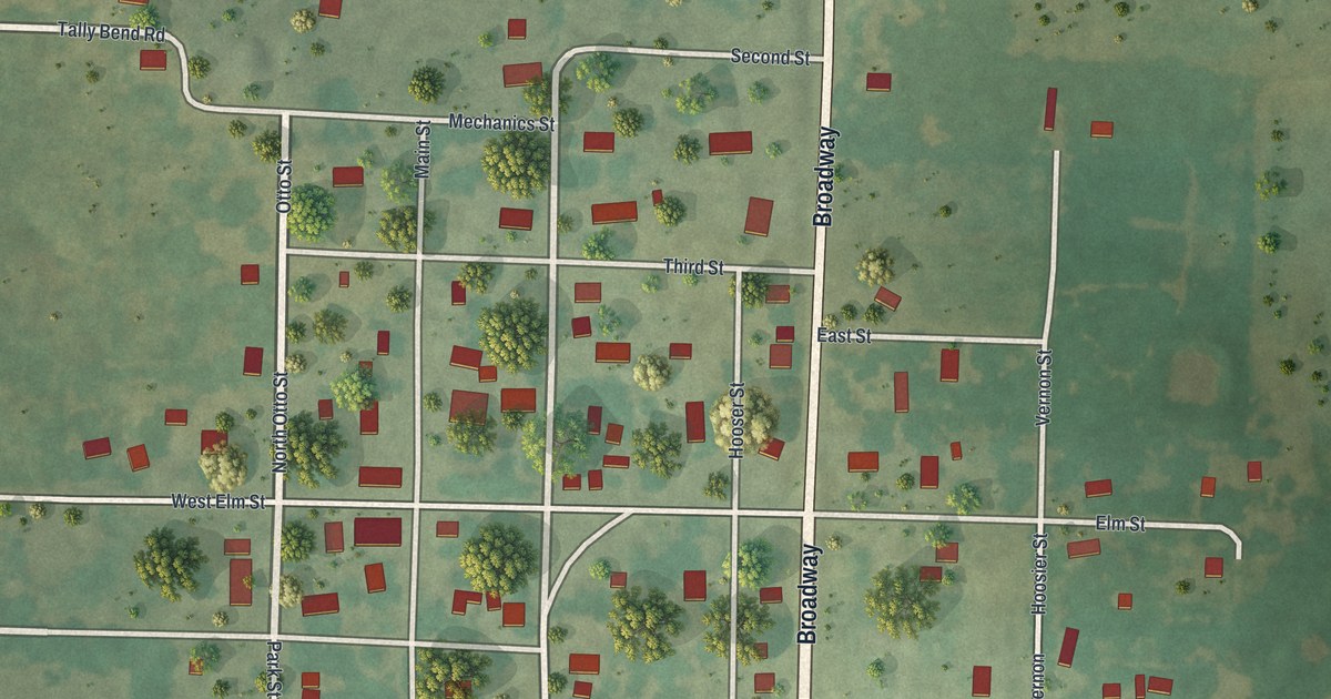 Map of Moundville, Missouri in 2026
