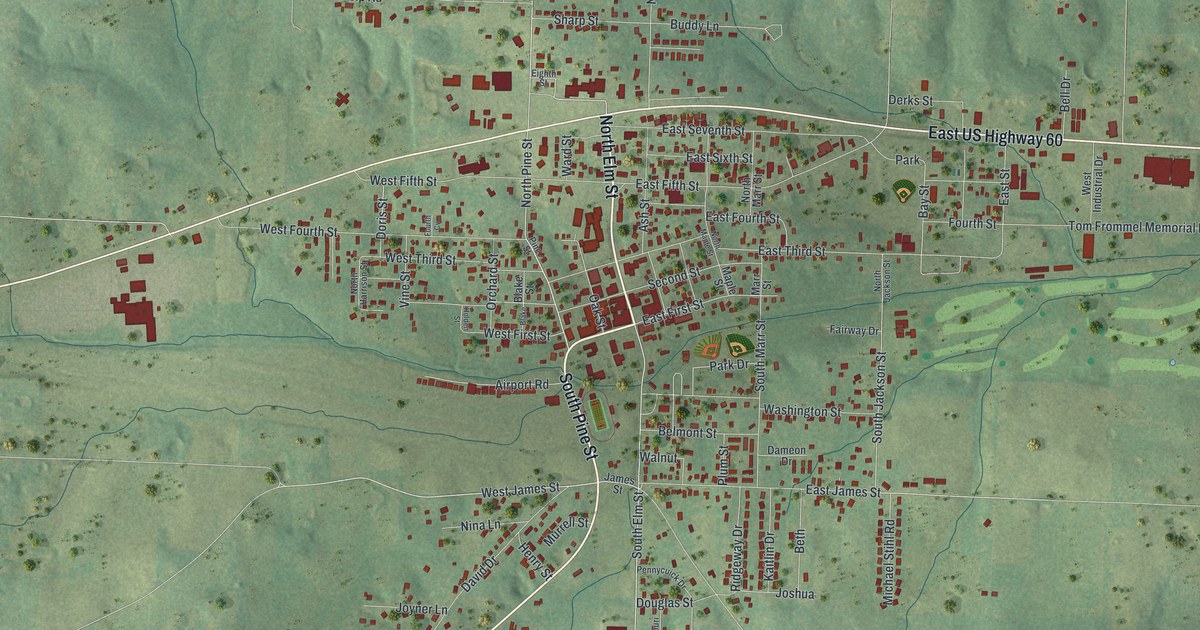 Map of Mountain View, Missouri in 2026