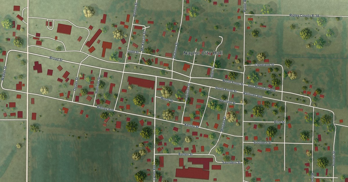 Map of Naylor, Missouri in 2026