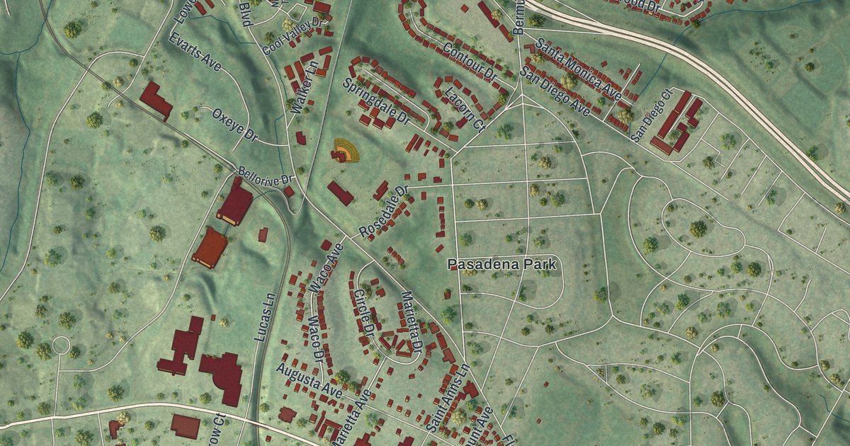 Map of Normandy, Missouri in 2026
