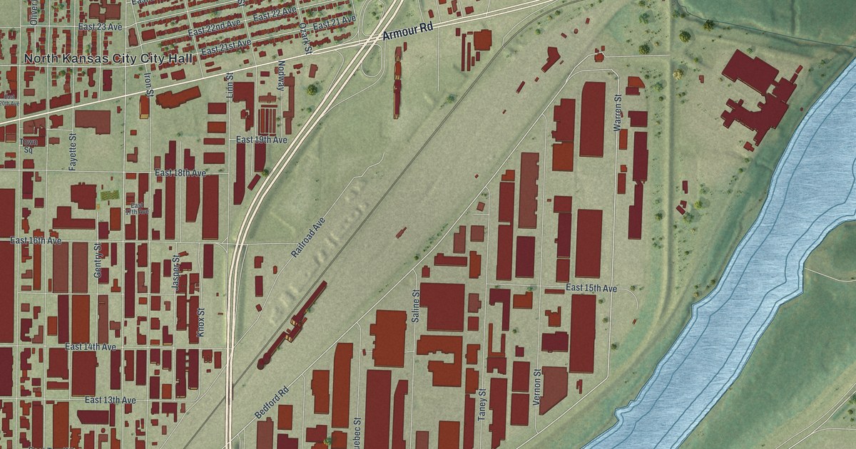Map of North Kansas City, Missouri in 2026