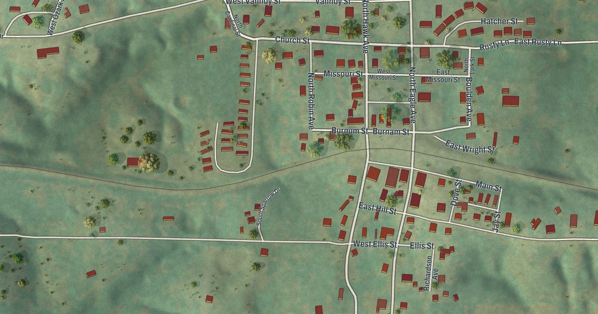 Map of Norwood, Missouri in 2026