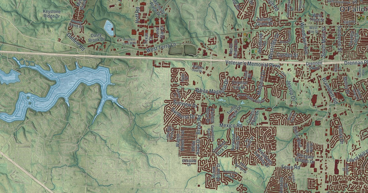 Map of O’Fallon, Missouri in 2026