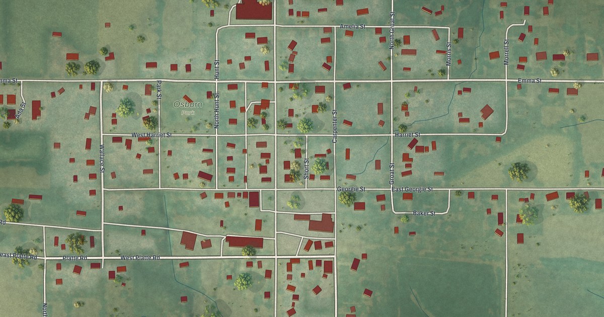 Map of Osborn, Missouri in 2026