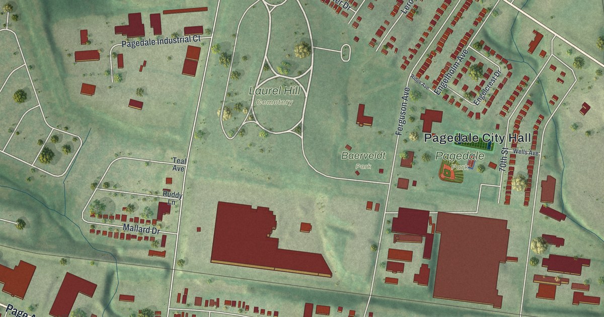 Map of Pagedale, Missouri in 2026
