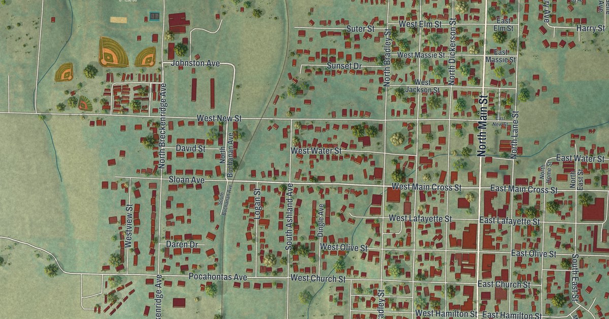 Map of Palmyra, Missouri in 2026