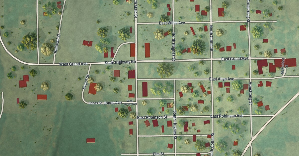 Map of Parnell, Missouri in 2026