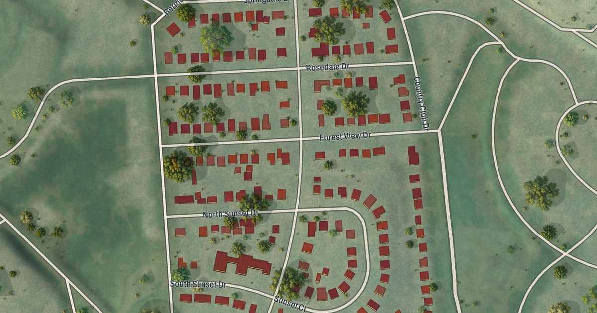 Map of Pasadena Park, Missouri in 2026