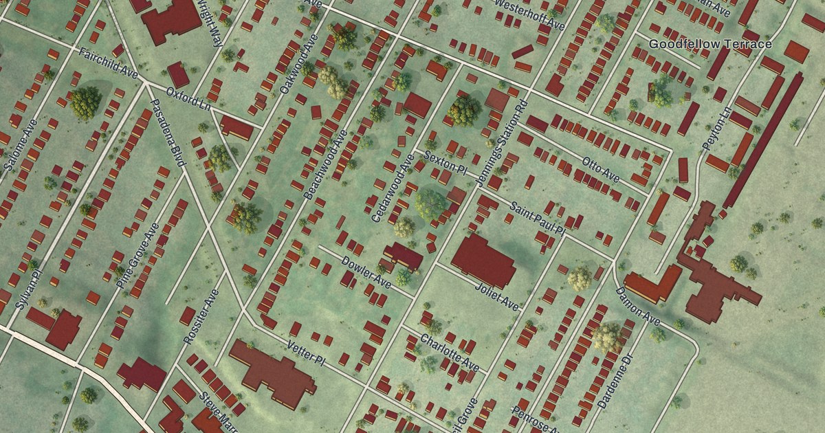 Map of Pine Lawn, Missouri in 2026