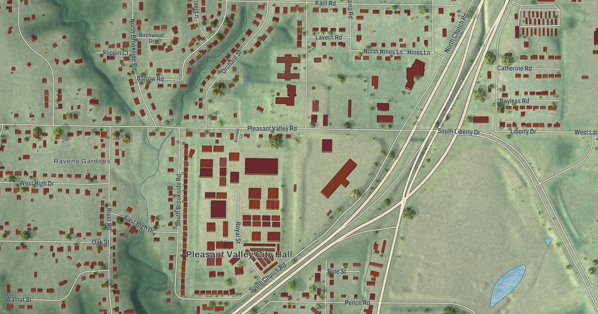 Map of Pleasant Valley, Missouri in 2026