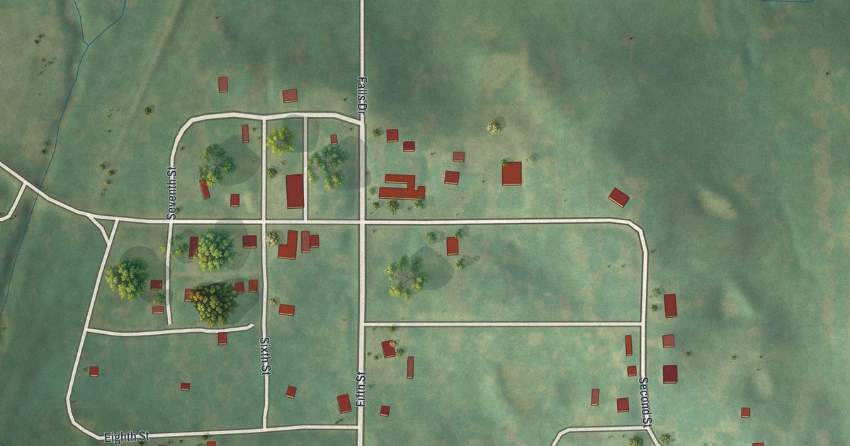 Map of Pollock, Missouri in 2026
