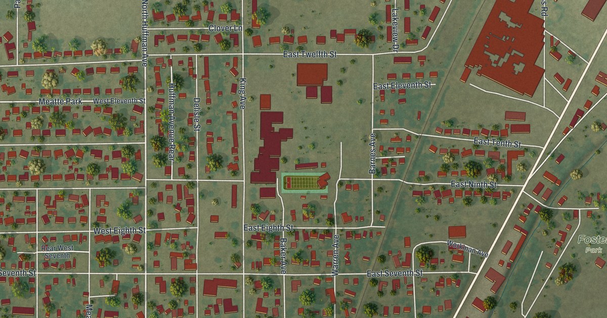 Map of Portageville, Missouri in 2026