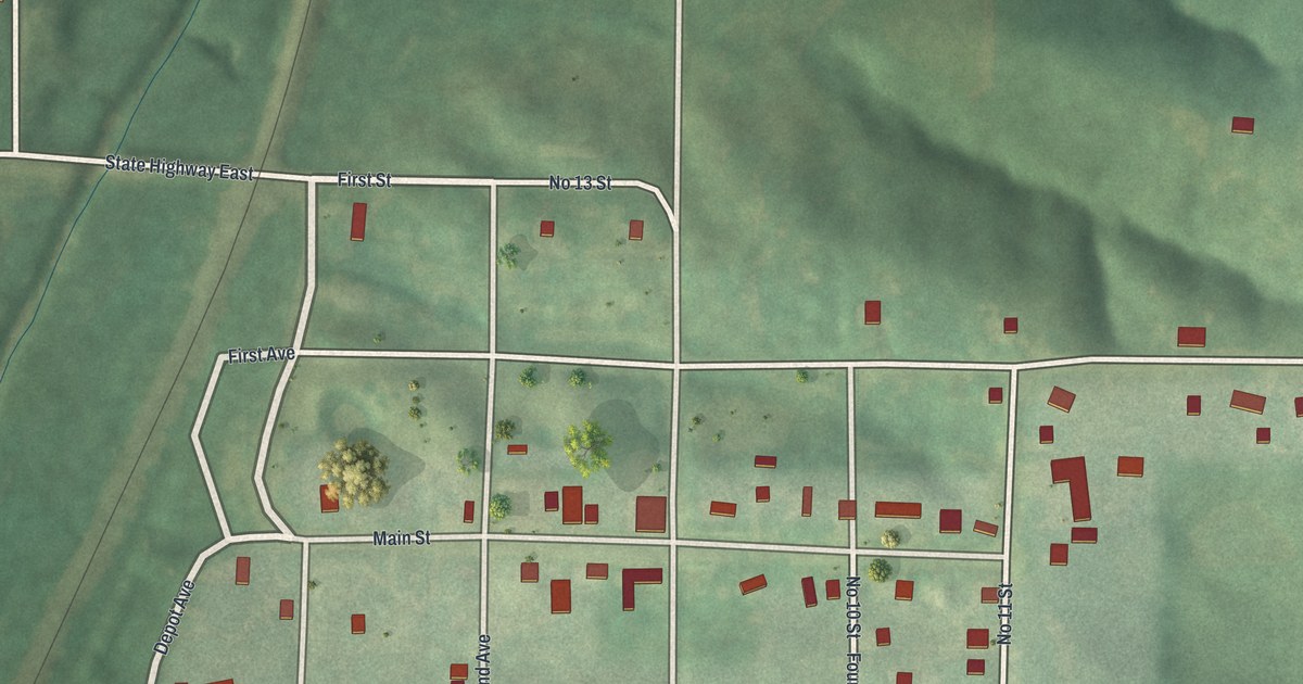 Map of Powersville, Missouri in 2026
