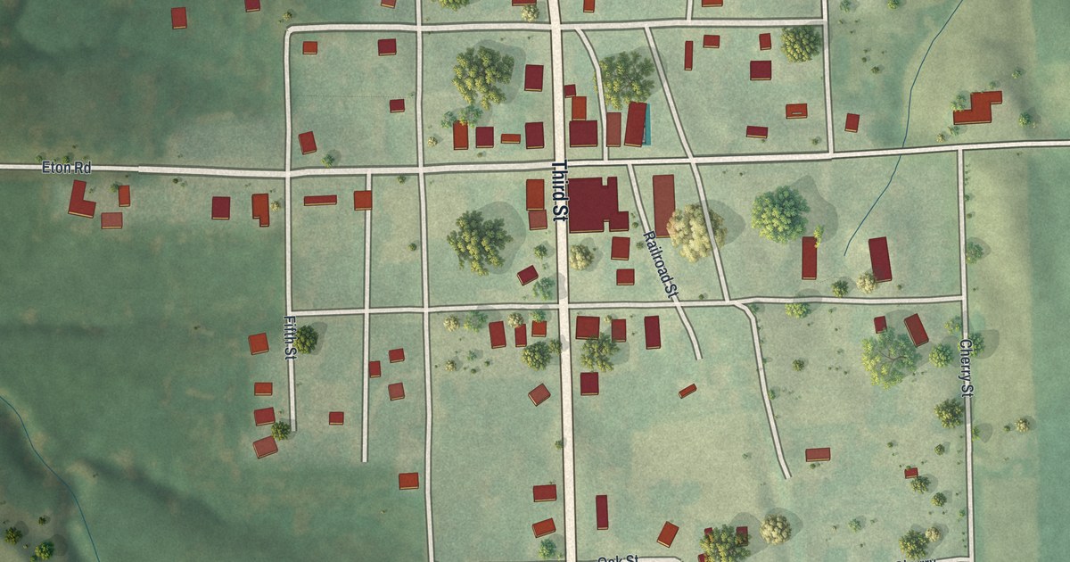 Map of Purdin, Missouri in 2026