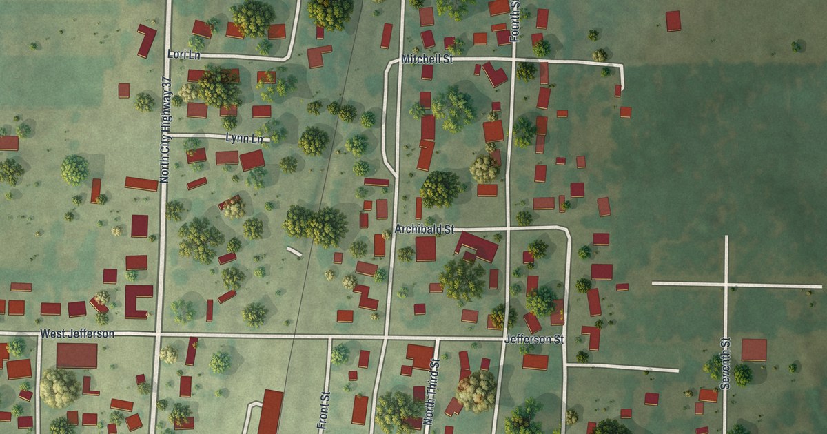 Map of Purdy, Missouri in 2026
