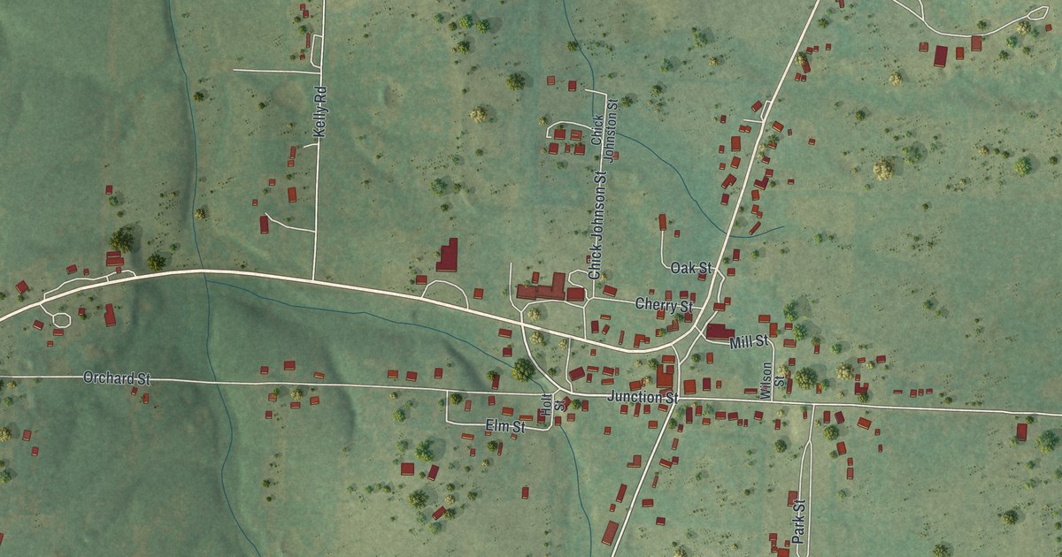 Map of Raymondville, Missouri in 2026