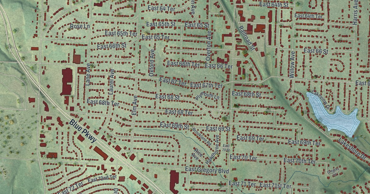 Map of Raytown, Missouri in 2026