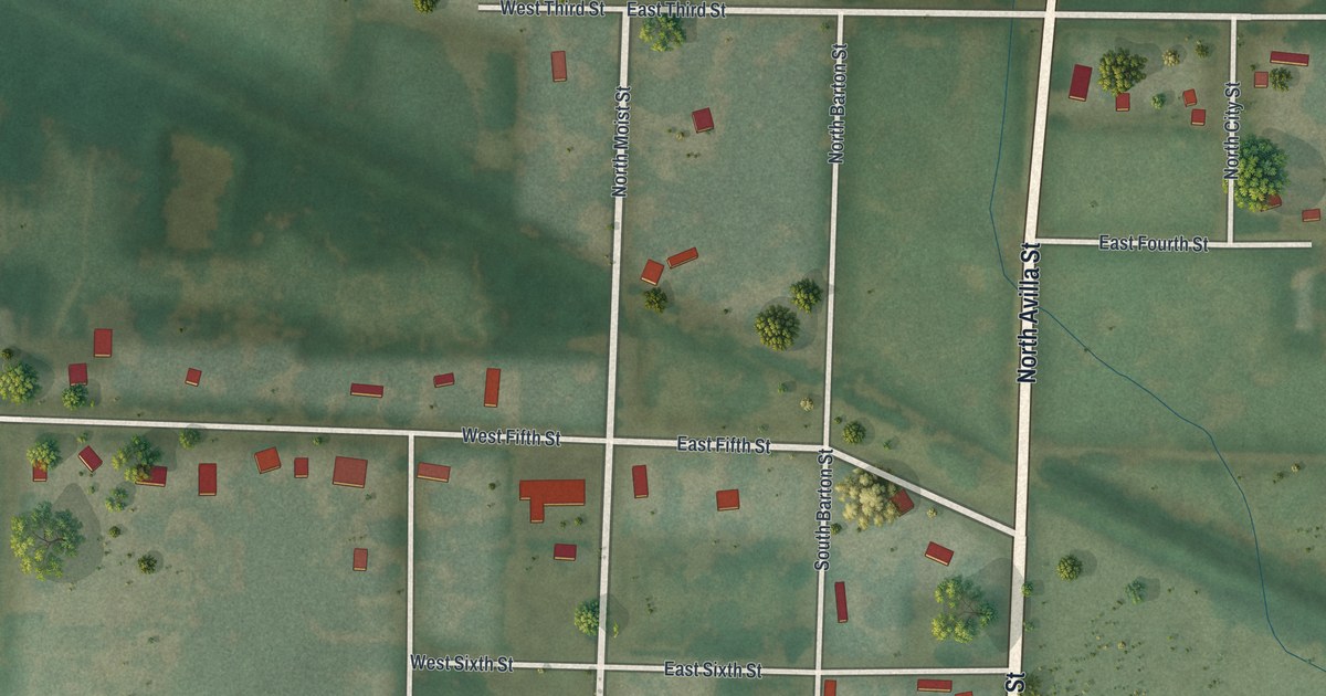 Map of Reeds, Missouri in 2026