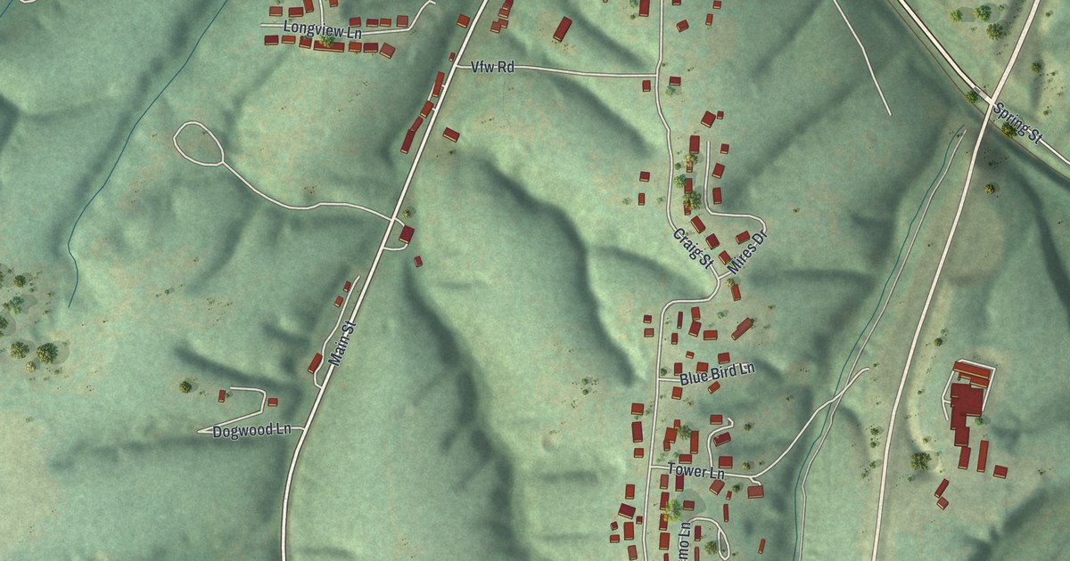 Map of Reeds Spring, Missouri in 2026