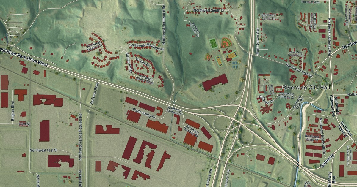 Map of Riverside, Missouri in 2026