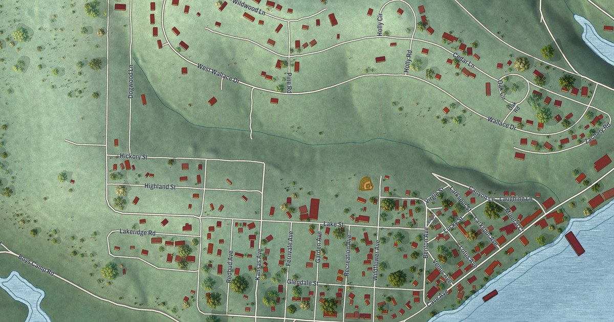 Map of Rockaway Beach, Missouri in 2026