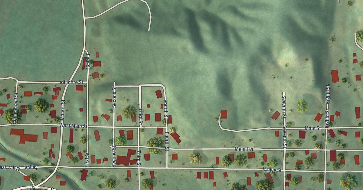 Map of Rushville, Missouri in 2026