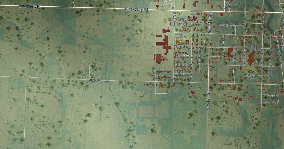Map of Sarcoxie, Missouri in 2026