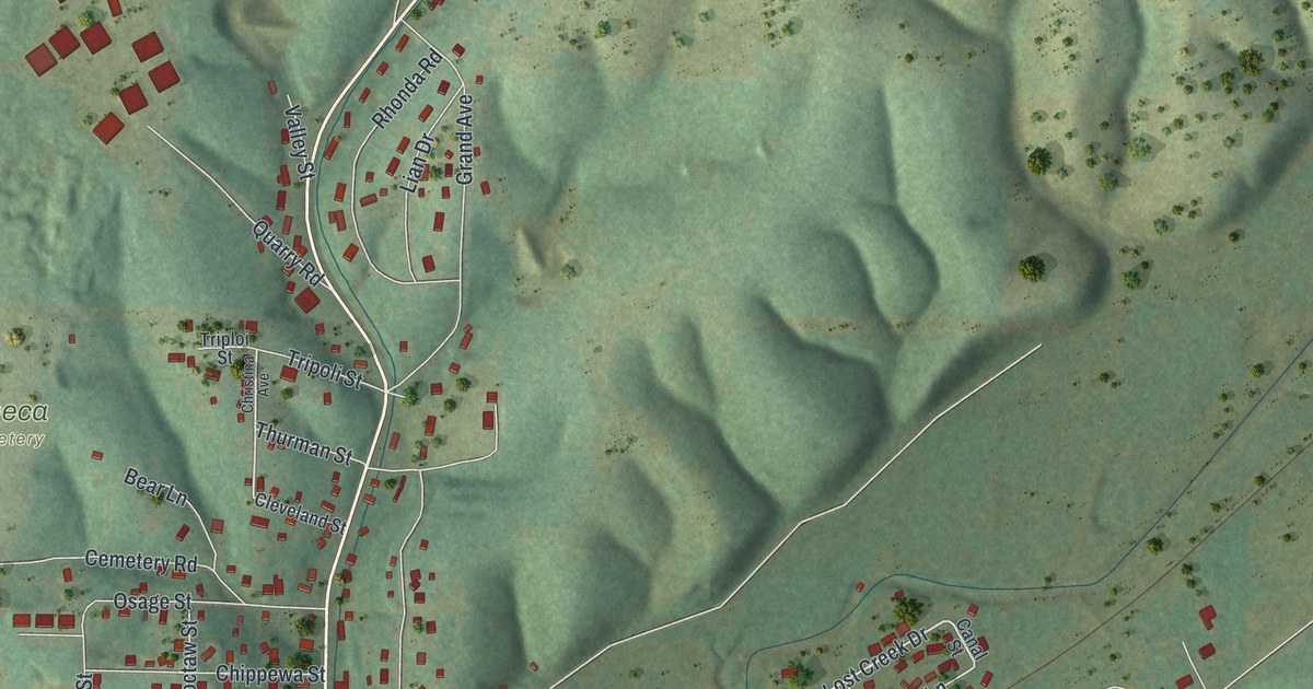 Map of Seneca, Missouri in 2026