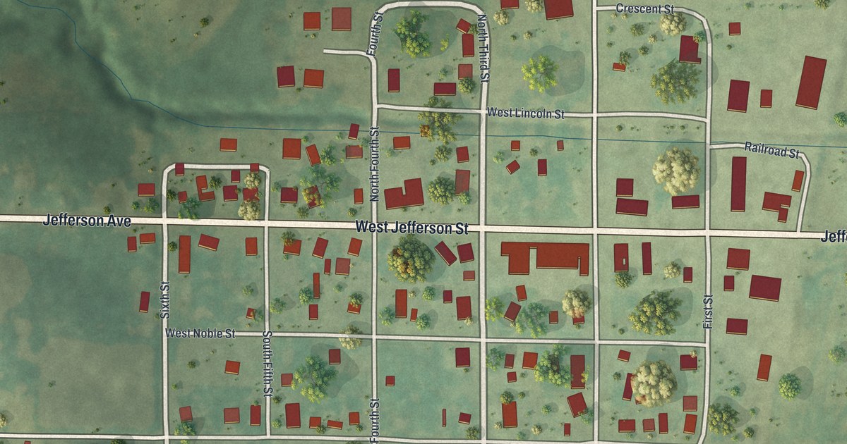 Map of Sheridan, Missouri in 2026