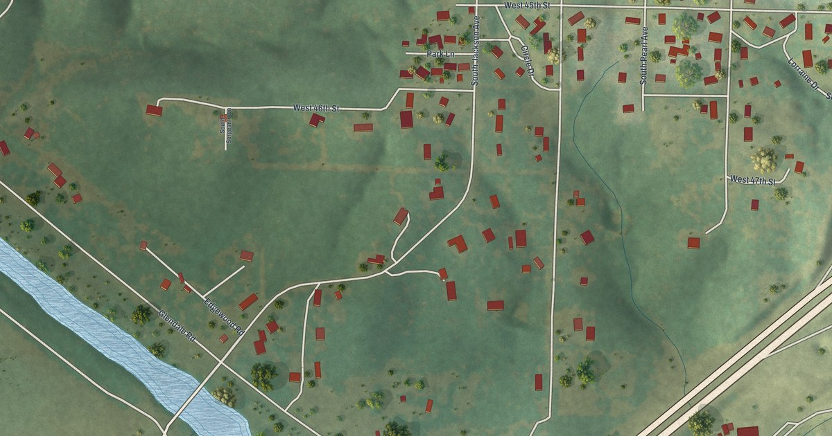 Map of Shoal Creek Drive, Missouri in 2026