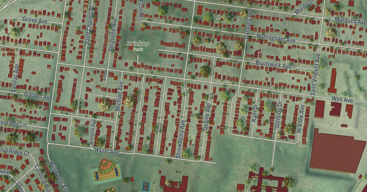 Map of Shrewsbury, Missouri in 2026